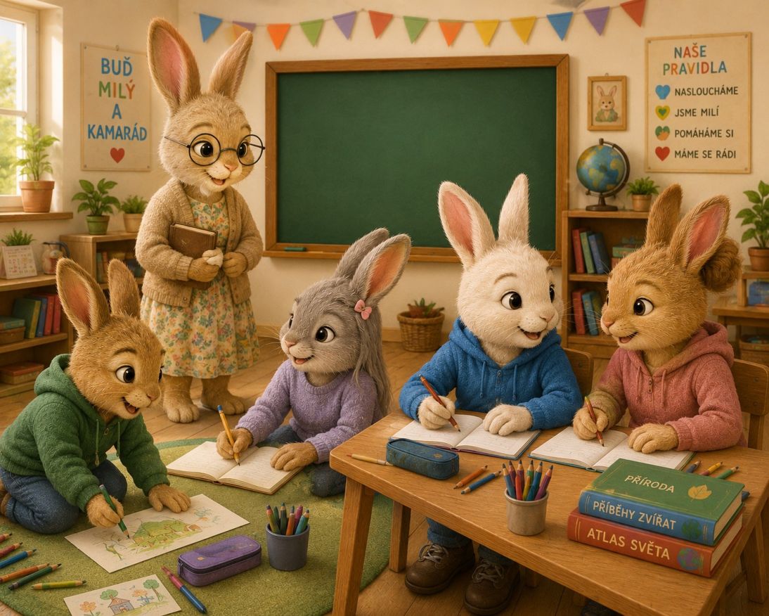Králíčci obrázek AI